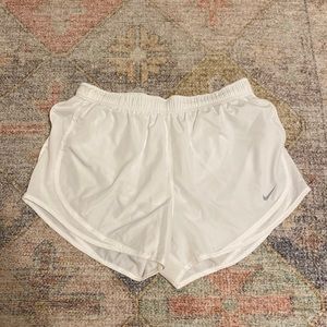 White Nike Running Shorts Size Medium